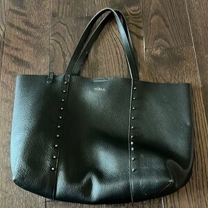 Furla black shoulder bag